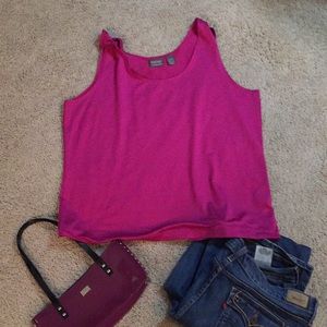 Chico’s microfiber tank top. Hot pink. Size 3.